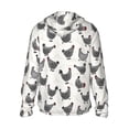 thumbnail image 3 of Fotbe Funny Chicken Men's Women's UPF 50+ Sun Protection Jacket Hooded Cooling Shirt with Pockets Hiking Outdoor Performance-3X-Large, 3 of 9