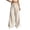 Beige, variant on Gaucho Pants for Women Corduroy Wide Leg Palazzo Culottes Bottoms Work Trousers Loose Fit Dressy Casual Office Elastic Waist Women's Fall/Winter Outfits(Grey,XS)