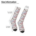 thumbnail image 2 of Naloa Abstract Floral Thigh High Socks Extra Long Stretchy Sock Women Over Knee High Opaque Stocking Daily Wear, 2 of 6