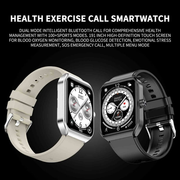 Best Value Health Monitor Watch Bluetooth Call Smartwatch Sports Sports Bracelet Large Screen High resolution Exercise Watch Silica gel Yilush
