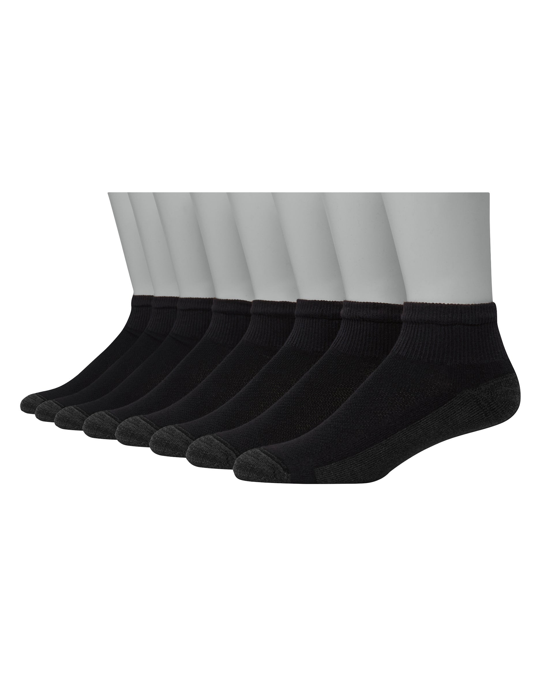 Hanes Mens Ultimate FreshIQ XTemp Ultra Cushion Ankle Socks 8Pack, 612