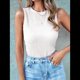 thumbnail image 5 of Camiseta de Tirantes para Mujer, Verano 2025, Informal, de Punto Acanalado, Ajustada, Básica, Texturizada, Sin Mangas, , Talla L, 5 of 7