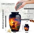 thumbnail image 2 of KARYLIZ Jesus Christ Large Decorative Urn for Male Father - Blue, Orange Cremation Urns for Human Ashes Adult Female - City Night Memorial Urns for Men & Women, 2 of 7