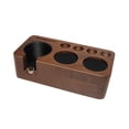 thumbnail image 2 of Esquirla Coffee Tamper Holder Non Slip Coffee Tamper Espresso Station Anti Slip Wooden Coffee Tamper Station Base for Counters Home Walnut, 2 of 7