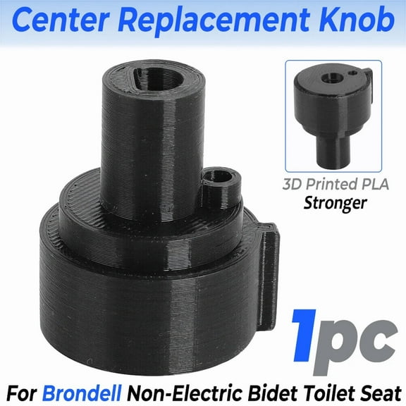 Replacement Center Knob For Brondell Bidet Toilet Seat Non-Electric Stronger Pla