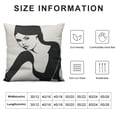 thumbnail image 5 of YINGXI TopXma , Art Women Girl Body Line Art Leaf Throw Flannel Pillow Cases for Bedroom and Office Decorations 12x12in, 5 of 5