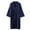 Navy, variant on Women Robes Long Knit Bathrobe Soft Sleepwear Comfortable Ladies Stretch Loungewear Dark Gray XXL