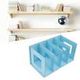 thumbnail image 1 of Estantería De Escritorio Para Bricolaje, Estante Para Libros De Escritorio, Estable, Azul Claro, Organiza Almacenamiento, Ahorro De Espacio, Moderno Para Adultos, Revistas,, 1 of 7