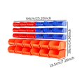 thumbnail image 3 of jifeng 30 Pieces Wall Mounted Storage Bins Parts Rack ,Tool Organizer Rack ,Small Parts Organizer for Shop and Garage ,Storage Tools, 3 of 8