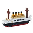 thumbnail image 2 of HI-REEKE Ship Micro Mini Building Block Set Boat in a Bottle Building Toy Display for Kid White, 2 of 7
