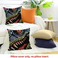 thumbnail image 4 of FCXZI Dinosaur Teeth Red Eye Throw Pillow Cover for Home Sofa Couch 18x18in, 4 of 5