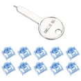 thumbnail image 1 of Unique Bargains 10pcs Port Blocker Verrouillage RJ45 Port / PC Bloqueur de Poussière avec Clé Codée, Bleu, 1 of 5