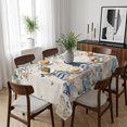 thumbnail image 6 of Blue Gnomes Coastal Table Cloth Waterproof Tablecloths, Summer Beach Eucalyptus Leaves Rustic Tablecloth Dining Table Cover for Kitchen Party Tabletop Outdoor, Rectangle Tablecloth 60x102 Inch, 6 of 9