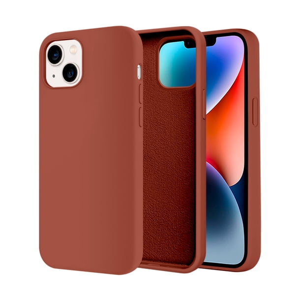 Funda de Protección para iPhone 14 Plus - Sovico - Silicón con Forro de Microfibra
