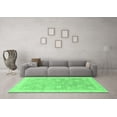 thumbnail image 3 of Ahgly Company Indoor Round Oriental Emerald Green Modern Area Rugs, 7' Round, 3 of 4