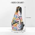 thumbnail image 3 of ZICANCN Crossbody Sling Bags for Women Men,Abstract Geometric Pattern Casual Shoulder Backpacks for Hiking Daypacks, 3 of 9