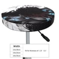 thumbnail image 4 of Daiia Butterfly Angel Wings Art Stool Covers Round,Round Bar Stool Covers Waterproof Bar Chair Covers Washable Stool Cushion Slipcover for 12-14 Inch Chair-14 inch, 4 of 7