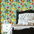 thumbnail image 2 of Peel and Stick Wallpaper Tropical Fruit Bananas Pineapple Pomegranate Citrus Wall Mural 23.6in x 9.8ft Self Adhesive Removable Wall Paper Renter Friendly Wallpaper for Kids Bedroom Kitchen Nursery, 2 of 8