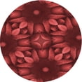 thumbnail image 1 of Ahgly Company Machine Washable Indoor Round Transitional Red Area Rugs, 8' Round, 1 of 7
