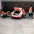 thumbnail image 3 of Figuras de coches miniatura pintadas a mano a escala 1/64 para decoración de mesas, proyectos de bricolaje B rojo, 3 of 8