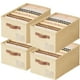 thumbnail image 1 of Paquete de 4 Organizador de closet ropa, organizadores para cajones de ropa, equipada con ranuras para tarjetas de PVC, plegable, con compartimentos y asas, ideal para camisas, vaqueros, 1 of 7