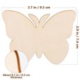 thumbnail image 2 of Topbathy 40Pcs Unfinished Wood Slice Butterflies Wooden Cutout for DIY Home Decor, 2 of 6