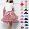 thumbnail image 3 of YOUYEDIAN Summer Skirts for Girls Puffy Tulle Ballet Tutu Skirt Light pink Princess Skirt Stretchy Waist Ballet Skirt Kids,Light pink XS, 3 of 3
