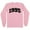 Pink, variant on 1995 College Style Long Sleeve Shirt Unisex Large White