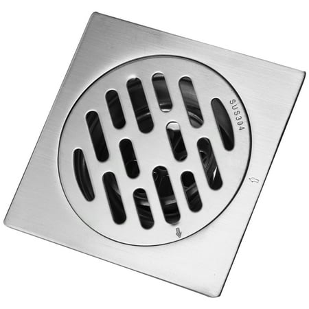 Square Shower Floor Drain,Bathroom Tile Insert Floor Drainer with Removable Strainer Cover Finish Anti-clogging for Kitchen,Washroom,Garage and (Best Way To Finish A Basement)