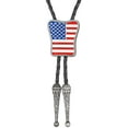thumbnail image 2 of Western Pattern Deer bolo tie for man Cowboy cowgirl necktie round shape, 2 of 14
