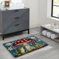 thumbnail image 5 of Non-Slip Frog Mushroom Bath Mat, Soft Polyester Flannel for Bathroom Living Room Bedroom Decor, Christmas Gift, 5 of 14