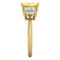 thumbnail image 3 of Clara Pucci 14K Yellow Gold 2.5ct Yellow Three-Stone Ring for Women, 3 of 8