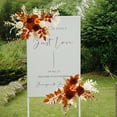 thumbnail image 3 of Advancent 2x tarjeta de bienvenida conjunto de flores alto rendimiento fácil montaje regalos de novia boda fiesta signo flor Kits de decoración para fiestas 18106 champán, 3 of 6