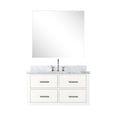 thumbnail image 2 of Marble Top Bath Vanity, 36 In. W X 22 D, White, Faucet Included White Vanity With Marble, Mirror And, 2 of 6