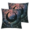 thumbnail image 2 of Acheng Moon &amp; Star Alchemy Magical Astrology  Decorative Throw Pillow Case Cushion Cover Pillowcase for Couch Sofa Bed，2pcs White, 2 of 6