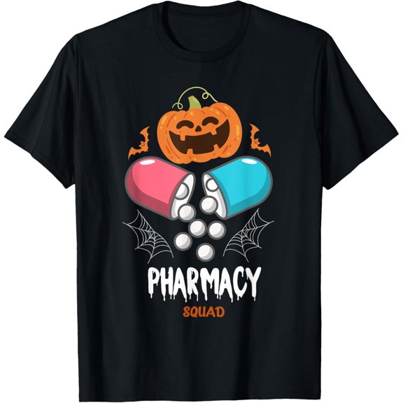 Funny Pills Pharmacy Pharmacist Squad Halloween Costume T-Shirt