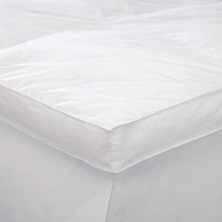Home Trends Quilted White Goose Feather Bed