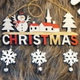 thumbnail image 4 of Frogued Hanging Ornament Fine Workmanship Anti-fading Wood Merry Christmas Santa Clause Tag Sign Pendant for Home (Snowman), 4 of 13