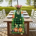 thumbnail image 4 of Table Runners 70 Inches Long Dress Scarves, St. Patrick's Day Farmhouse Coffee/Dining/Kitchen Table Decor, Holiday Table Runner, Lucky Shamrocks Harp Beer Farmhouse Plaid 13x70 Inch, 4 of 9