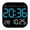 Blue, variant on CIYISON Elegant Wall Clock with Remote Control and 12/24h Format 10 Brightness Levels