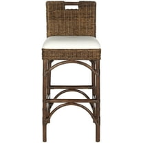 SAFAVIEH Fremont Square Mid Back Bar Stool, Brown