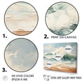 thumbnail image 3 of Designart "Subdued Tones Of The Wave Horizon" Coastal Ocean Floater Framed Canvas Prints, 3 of 5