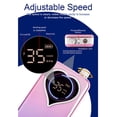 thumbnail image 3 of Nail Drill Electric File, User Friendly Smart LCD Screen Rechargeable Ergonomic Multifunctional Non Slip Grip Electric Nail File Machine 0-35000RPM  for Shops Gradient, 3 of 7