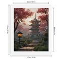 thumbnail image 2 of Paint by Numbers Kit for Adults, Pagoda Pathway Cherry Blossom Serenity Paint by Numbers, Easy Paint by Numbers Kit for Adults Beginner, DIY Adult Paint by Number Kits on Canvas, Home Decor, 2 of 7