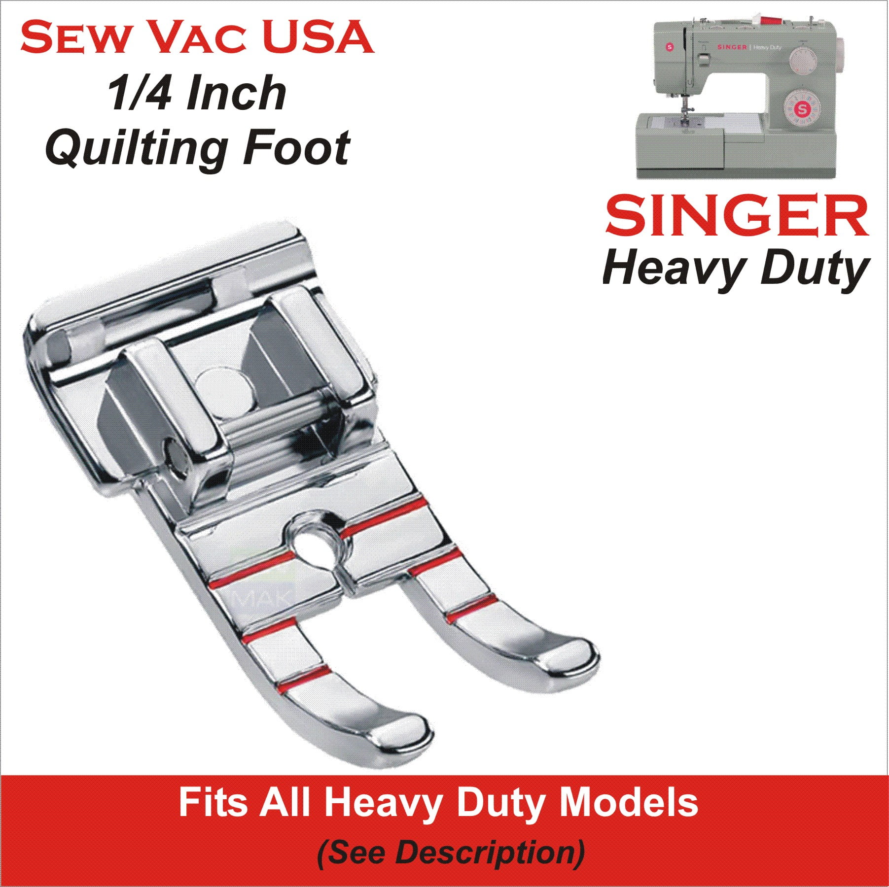 Genuine SINGER 1/4 Inch Quilting Foot For Heavy Duty Model 4423