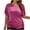 Hot Pink Womens Tops Clearance, variant on BSDJILFG Plus Size Tops for Women Basic T-Shirt Loose Fit Solid Color Half Sleeve Round Neck Pullover Blouse ,S-3XL