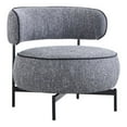 thumbnail image 2 of Furniture of America Hamm Modern Fabric Indoor Swivel Chair, Dark Gray, 2 of 5