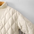thumbnail image 4 of Parkas de manga larga para mujer, chaqueta holgada informal de color liso con capucha, chaqueta de algodón para mujer, 4 of 8