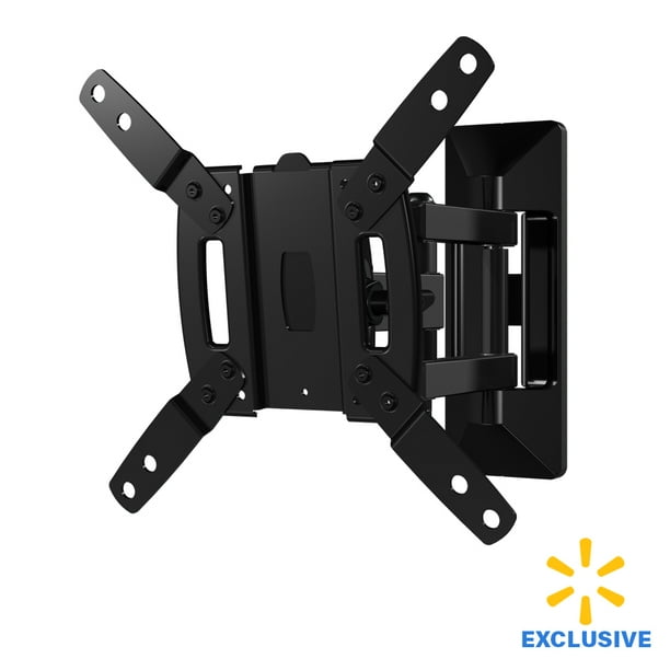 S Vuepoint Small Full Motion Tv Mount For Tvs 13 40 Black W 6 Hdmi Cable Com - Full Motion Tv Wall Mount With Cable Box Holder