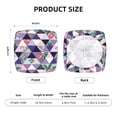 thumbnail image 6 of Square Chair Cushions Cover, Plaid flamingo Elastic Office Chair Cover for Dining Chairs with Ties and Removable Cover, Desk Chair Seat Cushion Protectors set of 4, 6 of 7